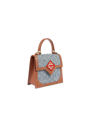 Monogram Denim Mini Jeanne Bag