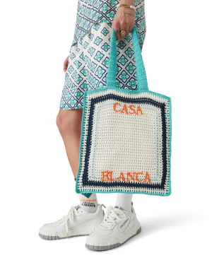 Stripe Crochet Bag