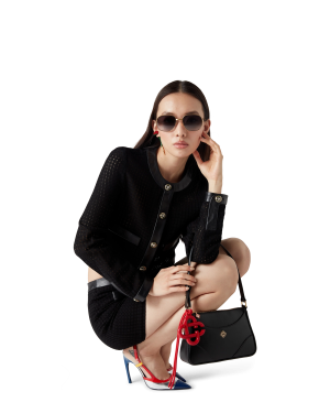 Black Jeanne Pochette Shoulder Bag