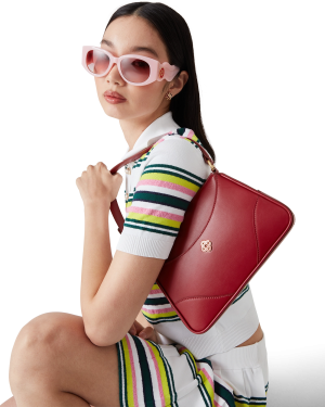 Red Jeanne Pochette Shoulder Bag