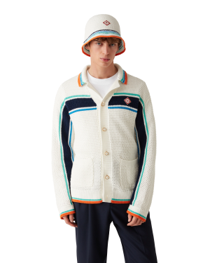 Tennis Stripe Crochet Hat