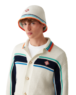 Tennis Stripe Crochet Hat