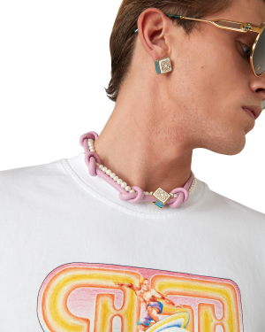 Pink Knotted Necklace