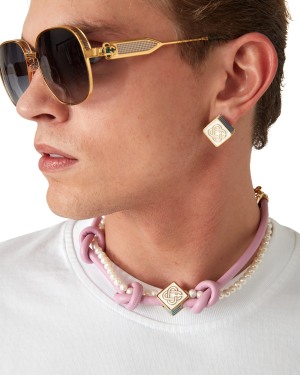 Pink Knotted Necklace