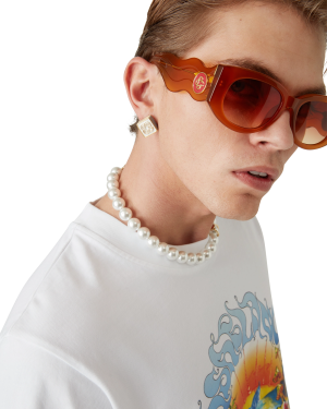 Monogram Logo Stud Earrings