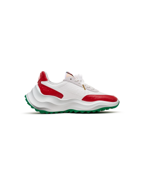 Women’s Atlantis Red Ostrich Sneakers