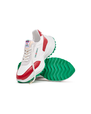 Women’s Atlantis Red Ostrich Sneakers