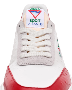 Women’s Atlantis Red Ostrich Sneakers