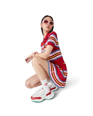 Women’s Atlantis Red Ostrich Sneakers