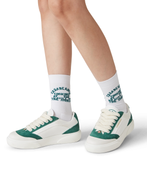 Women’s Del Mar White & Green Sneaker
