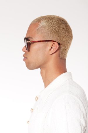 Rajio Gold & Brown Sunglasses