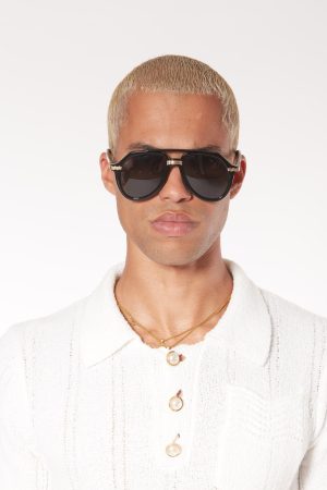 Rajio Black & Gold Sunglasses