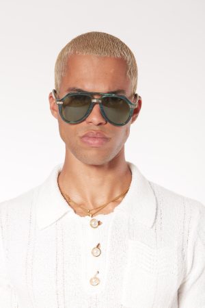 Rajio Green & Gold Sunglasses