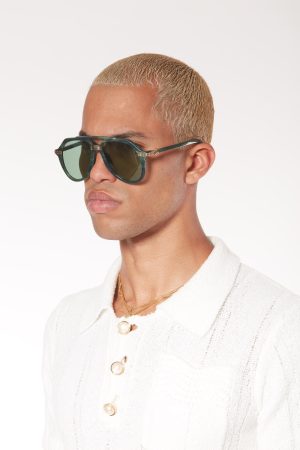Rajio Green & Gold Sunglasses