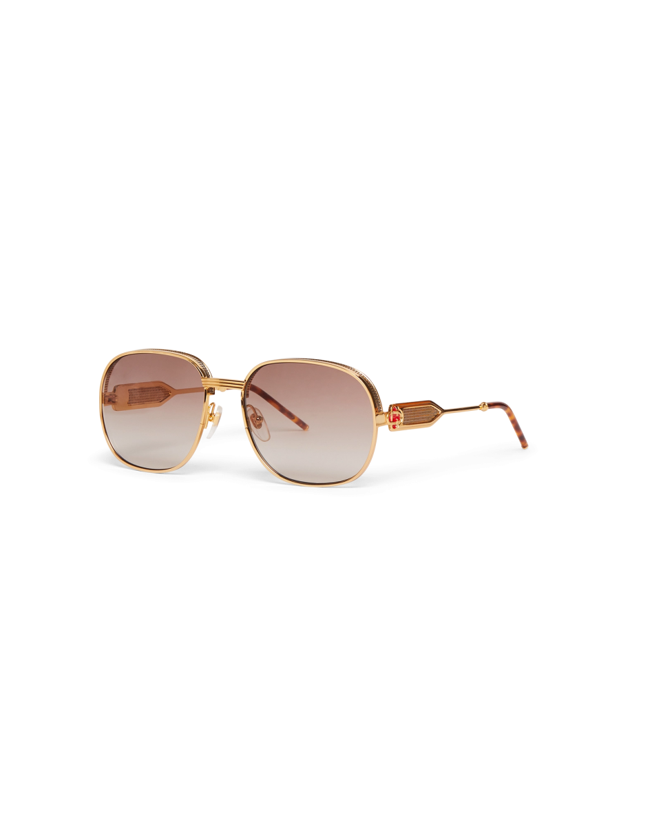 Brown & Gold The Vermont Sunglasses