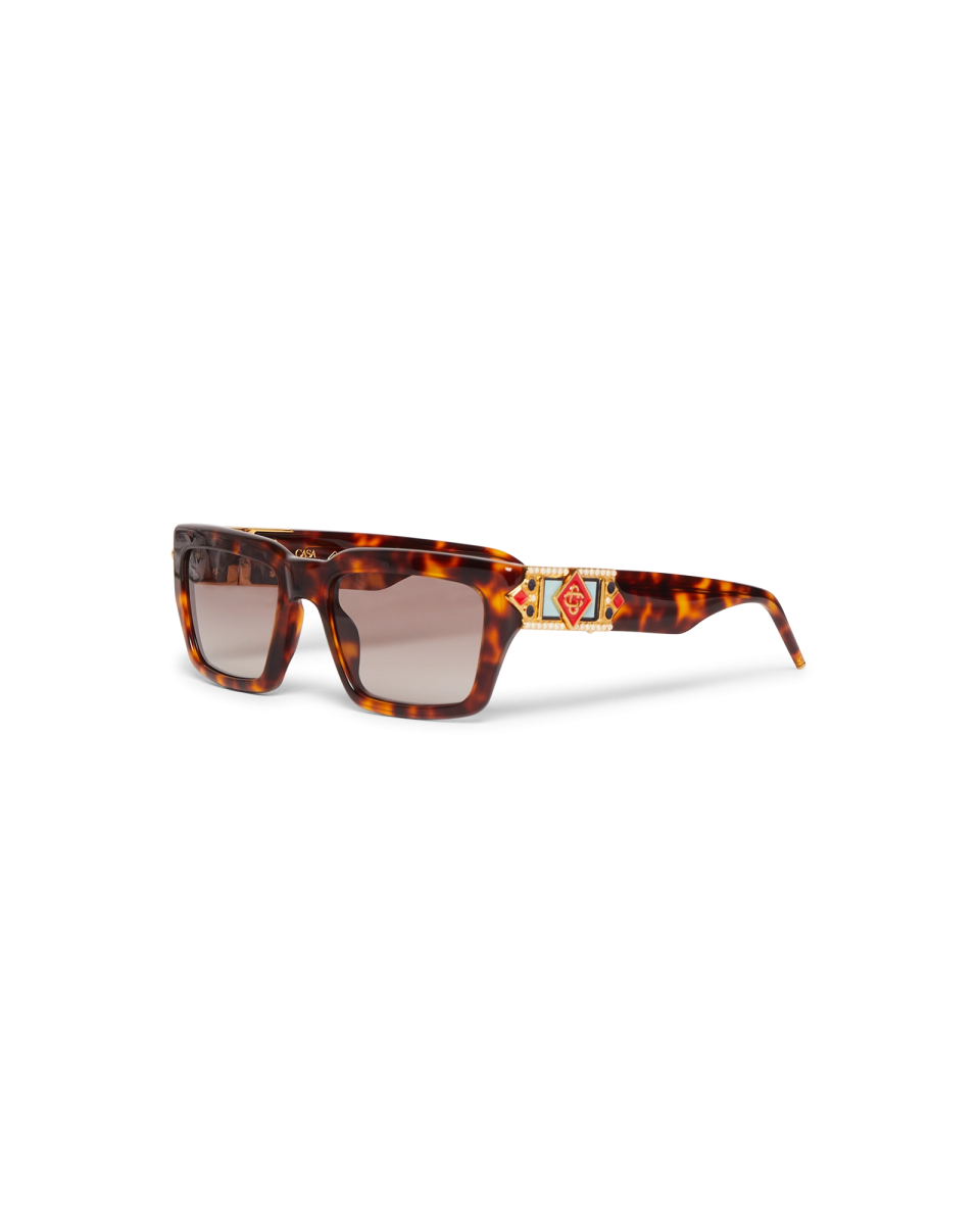 Tortoiseshell The Square Metope Sunglasses