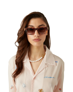 Tortoiseshell The Square Metope Sunglasses