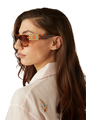 Tortoiseshell The Square Metope Sunglasses