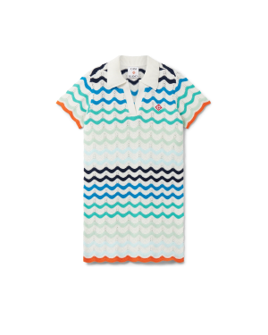 Gradient Wave Crochet Dress