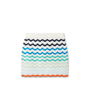 Gradient Wave Crochet Skirt