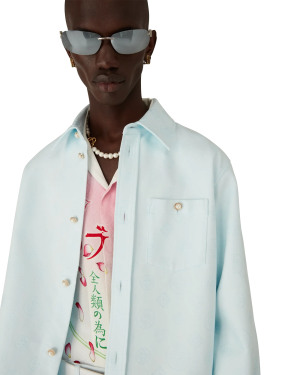 Cotton Monogram Long Sleeve Shirt