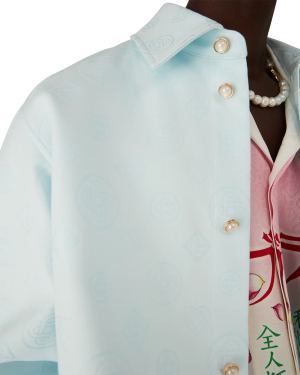 Cotton Monogram Long Sleeve Shirt