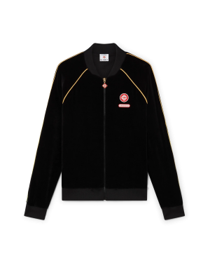 Gradient Piping Velour Track Jacket