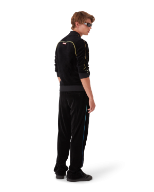 Gradient Piping Velour Track Jacket