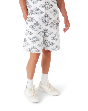 Jacquard Motif Track Shorts