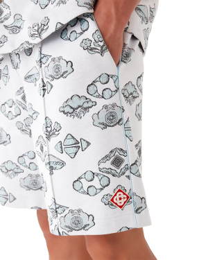 Jacquard Motif Track Shorts