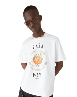 Casa Way Orange Mascot Short Sleeve T-Shirt
