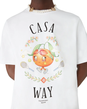 Casa Way Orange Mascot Short Sleeve T-Shirt