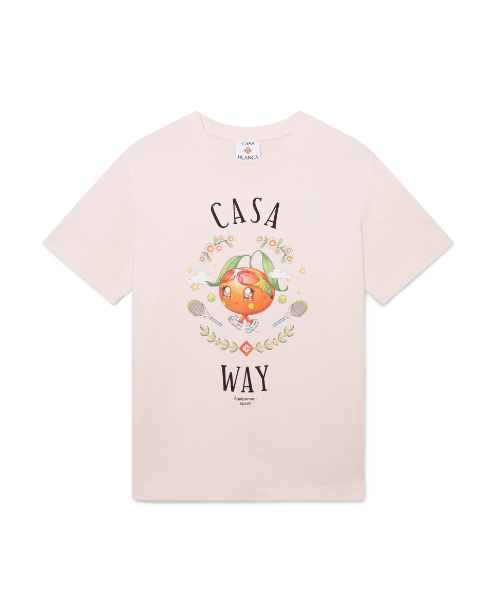 Casa Way Orange Mascot Short Sleeve T-Shirt
