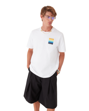 Gradient Square Short Sleeve T-Shirt