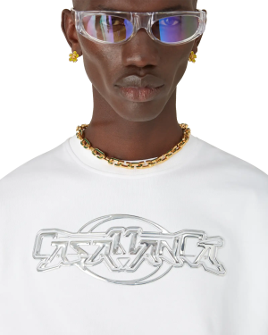 Casablanca Chrome Oversized Short Sleeve T-Shirt