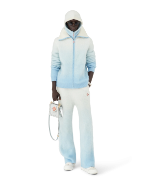 Fluffy Gradient Mohair Trousers