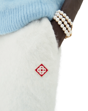 Fluffy Gradient Mohair Trousers