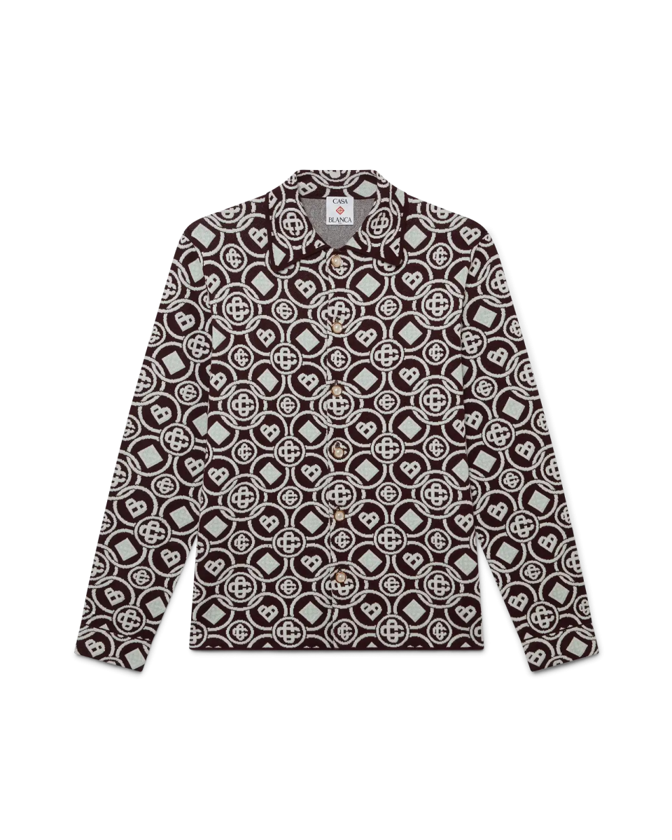 Monogram Cotton Knit Shirt