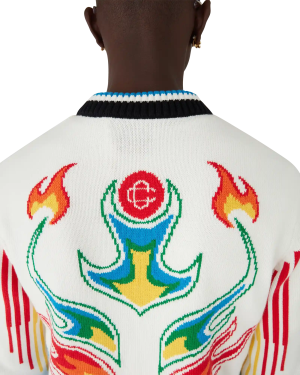 Flame Laurel Cotton Knit Casa Club Jacket