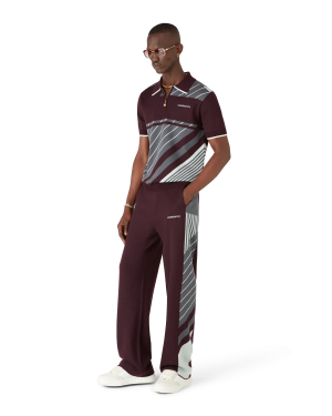 Merino Diagonal Tennis Polo