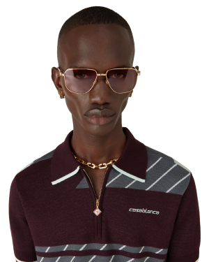 Merino Diagonal Tennis Polo