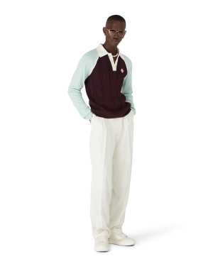 Merino Tennis Long Sleeve Polo