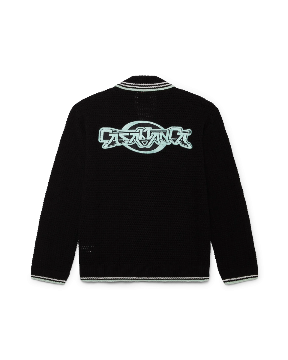 Embroidered Cotton Crochet Long Sleeve Shirt