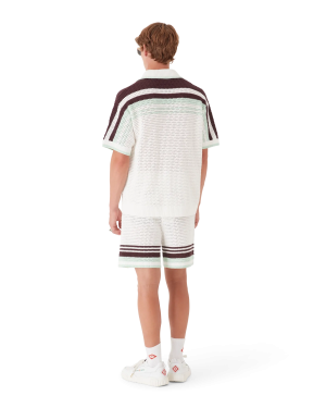 Tennis Cotton Crochet Short Sleeve Shirt