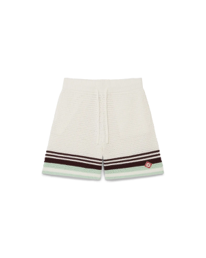 Tennis Cotton Crochet Shorts