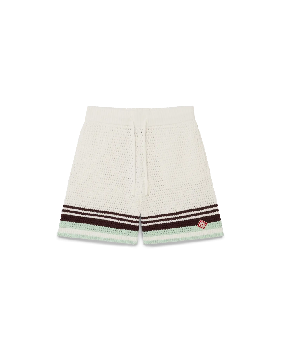 Tennis Cotton Crochet Shorts