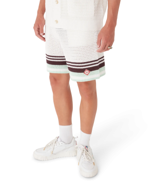 Tennis Cotton Crochet Shorts
