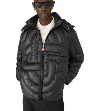 Monogram Quilted Nylon Puffer Jacket