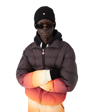 Gradient Quilted Puffer Jacket