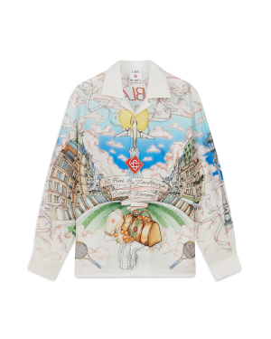 Paris Store Long Sleeve Silk Shirt